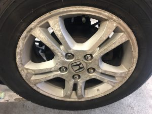 Honda - Refinishing Machine Cut Wheels - Before
